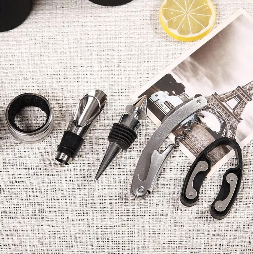 ALBEZON® SPIRITVAULT™ 5X – Kit Botella para Licores de 5 Piezas | Sirve con Estilo, Disfruta Mejor