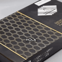 ALBEZON® AUREA™ 24 – Juego de Cubiertos Dorados de 24 Piezas | Elegancia que Se Nota en la Mesa