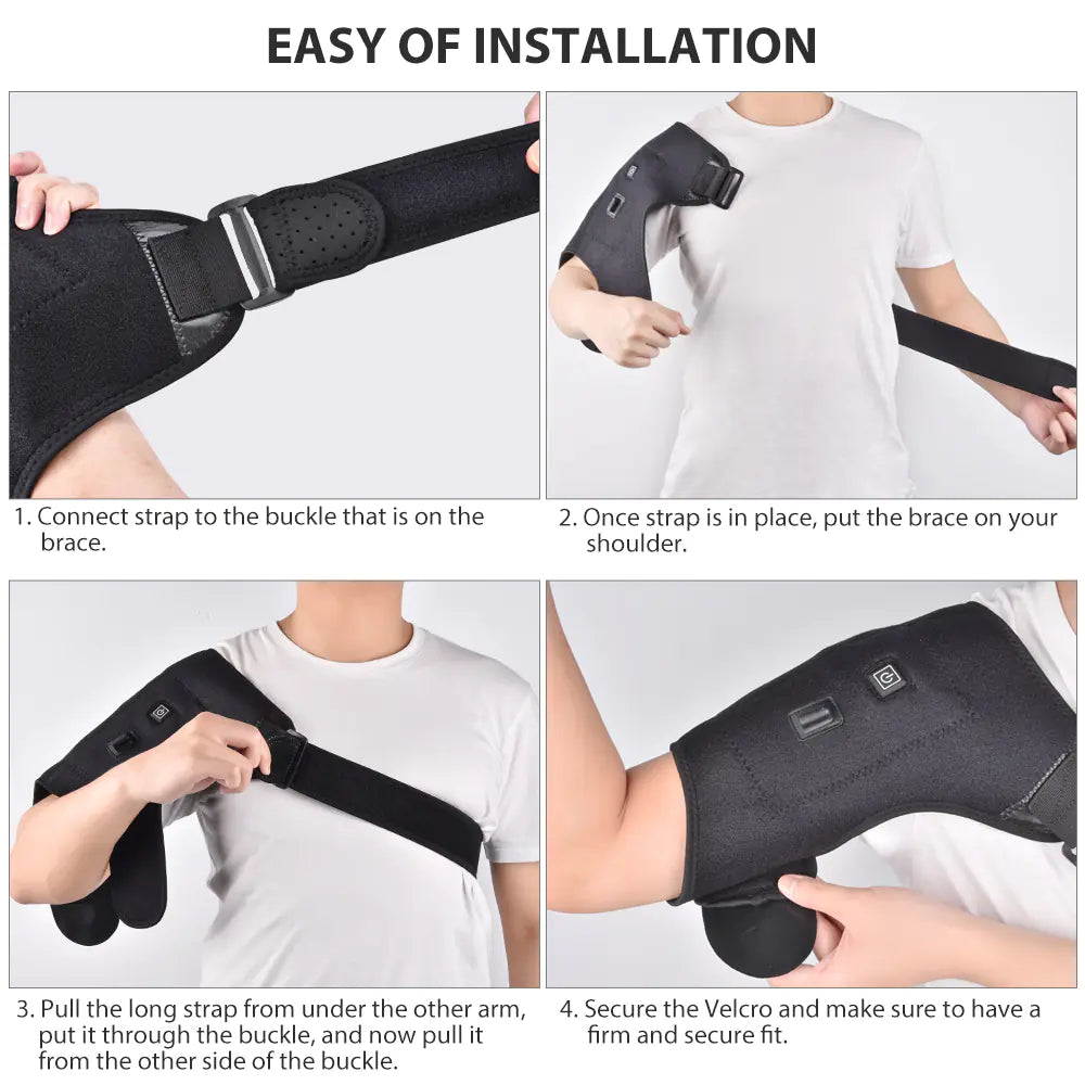 🔥 Adjustable Electric Shoulder Strap with Therapeutic Heat