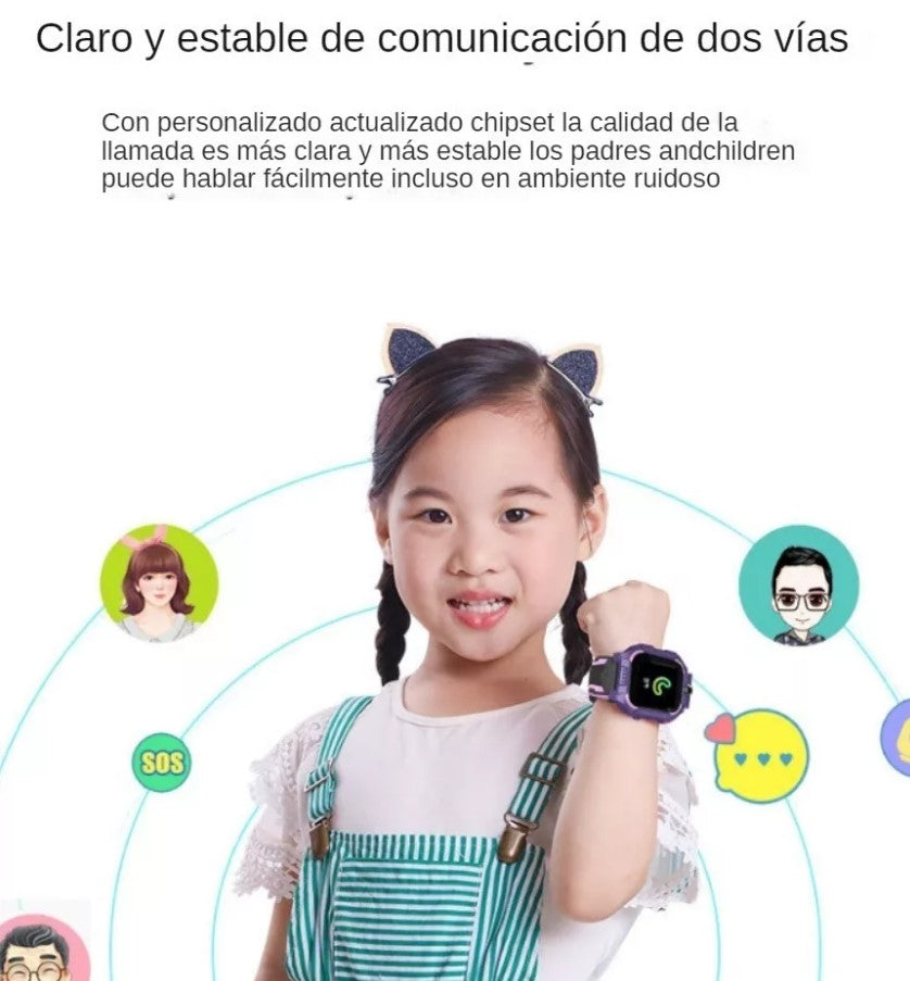ALBEZON® WATCHY™ T55 – Reloj Inteligente Infantil con Cámara y Llamadas | Conectados con Seguridad