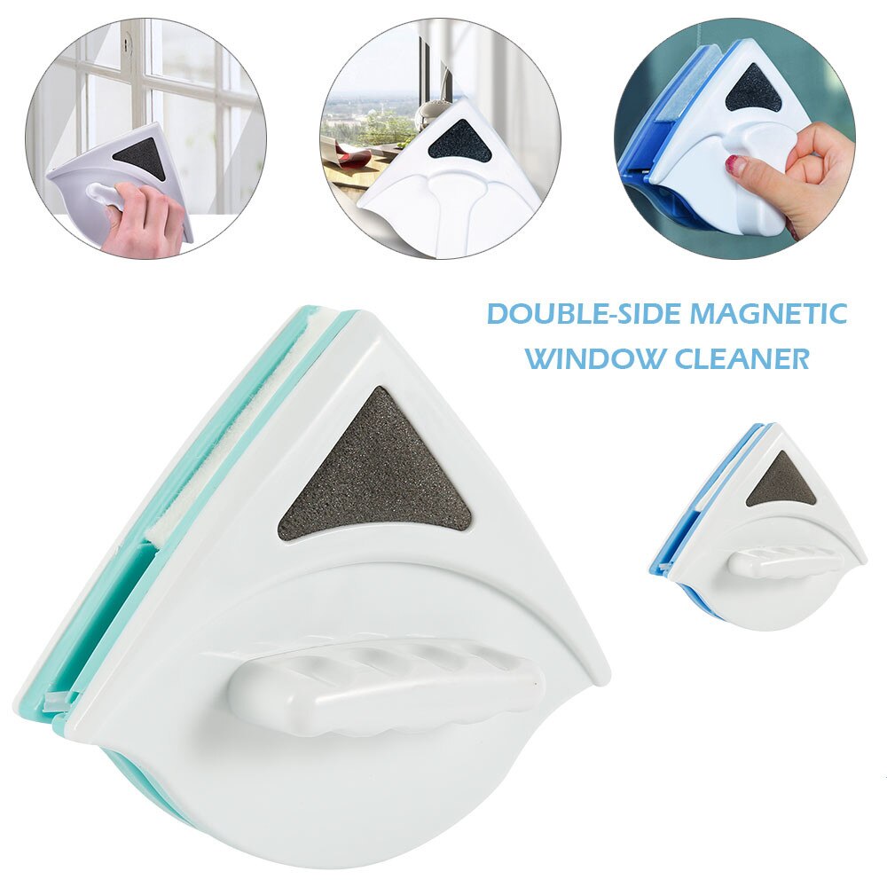 ALBEZON® MAGNOCLEAR™ TRI – Limpiavidrios Magnético Triangular | Limpieza Segura por Ambos Lados