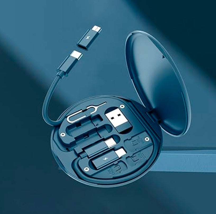 ALBEZON® OMNILINK™ 7X – Cable de Datos y Carga Multifuncional 7 en 1 | Un Solo Cable, Todo Conectado