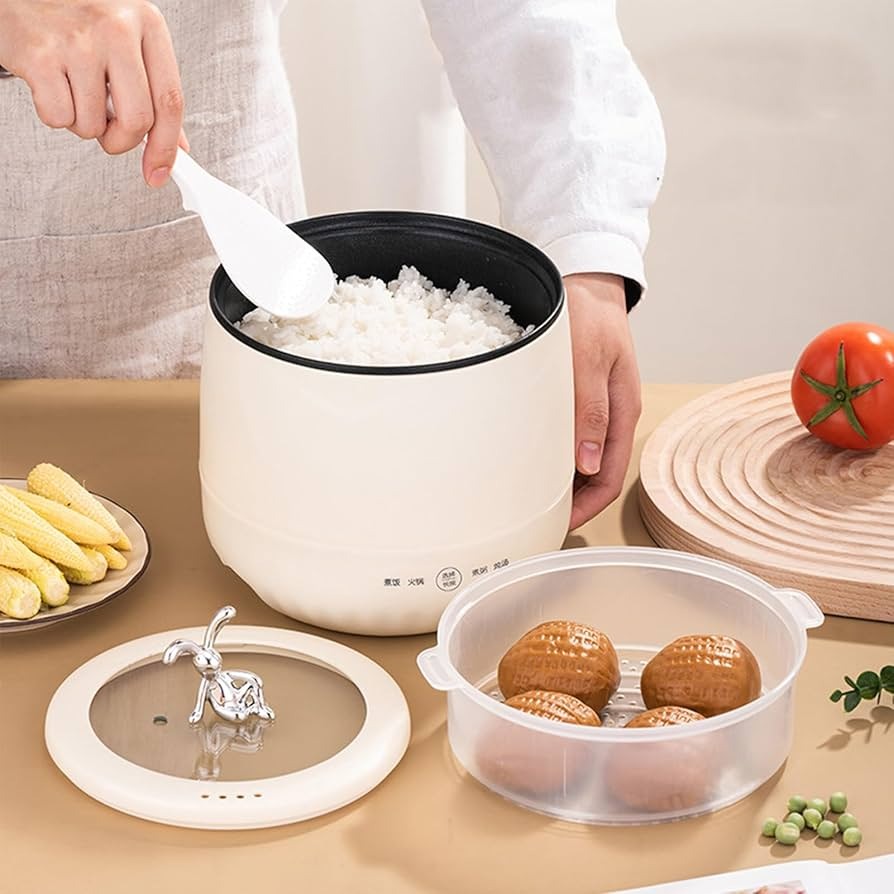 ALBEZON® RICEGO™ MINI PRO – Mini Olla Arrocera Compacta | Porciones Perfectas, Sabor Siempre Listo