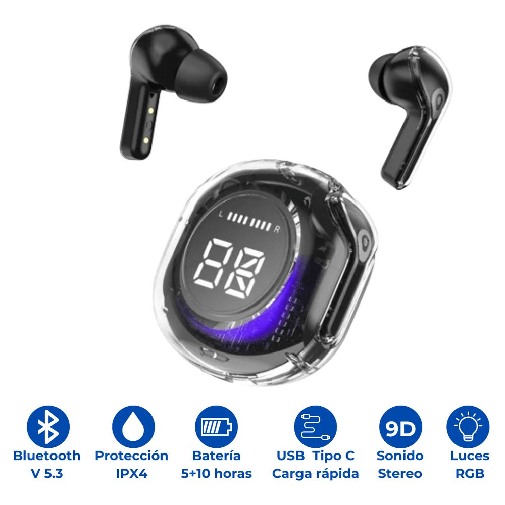 ALBEZON® ULTRAPODS™ MAX – Audífonos Inalámbricos Premium de Alto Rendimiento | Sonido que se Siente