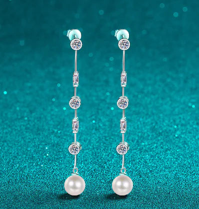 💖 Heart-Shaped Dangle Earrings with Long Tassels — Elegance that Captivates