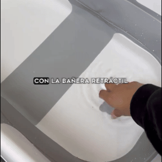 ALBEZON® SOFTBATH™ FLEX – Bañera Retráctil con Cojín para Bebés | Baño Seguro, Cómodo y Sin Estrés