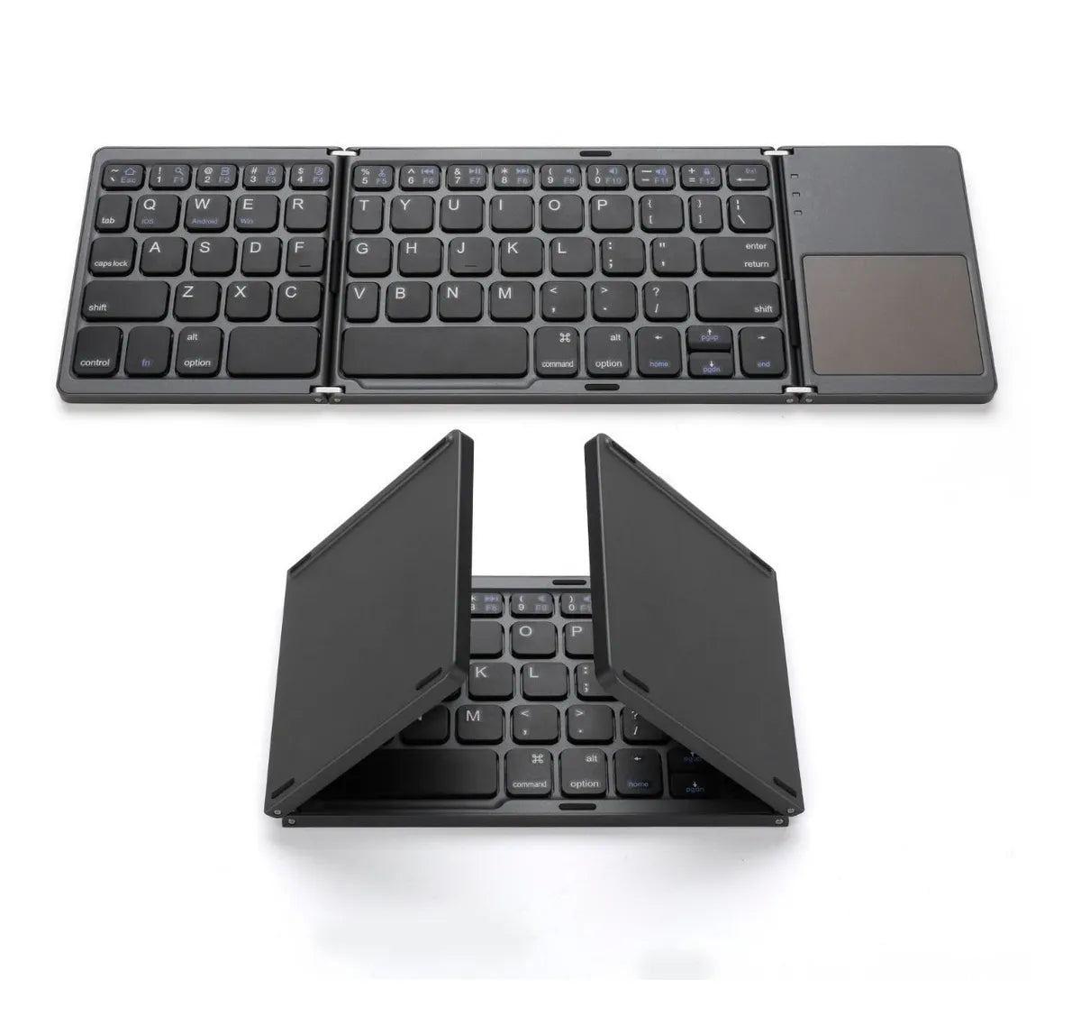 ALBEZON® FLEXKEY™ TOUCH PRO – Teclado Plegable Inalámbrico con Panel Táctil | Productividad Total Donde Estés