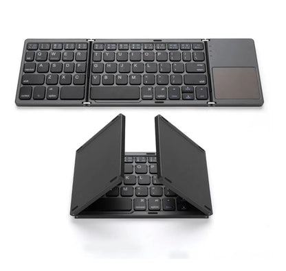 ALBEZON® FLEXKEY™ TOUCH PRO – Teclado Plegable Inalámbrico con Panel Táctil | Productividad Total Donde Estés