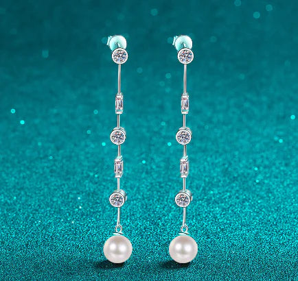 Серьги-подвески в форме сердца с длинными кисточками