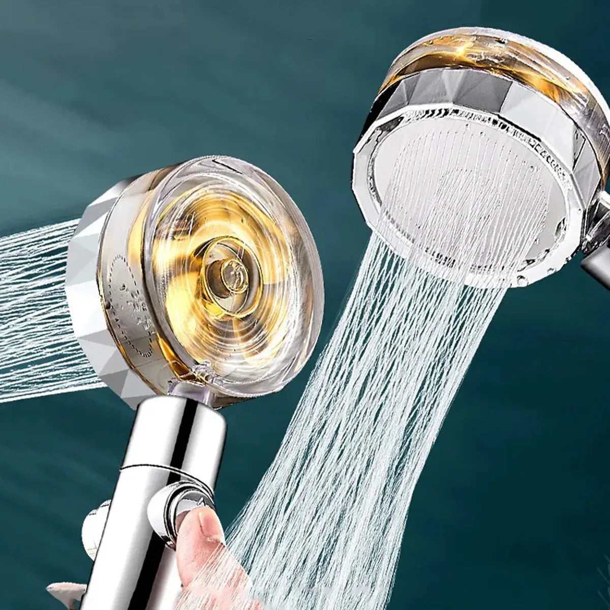 ALBEZON® TURBOSPRAY™ PRO – Cabezal de Ducha Turbo Alta Presión | Potencia Máxima, Ahorro Real